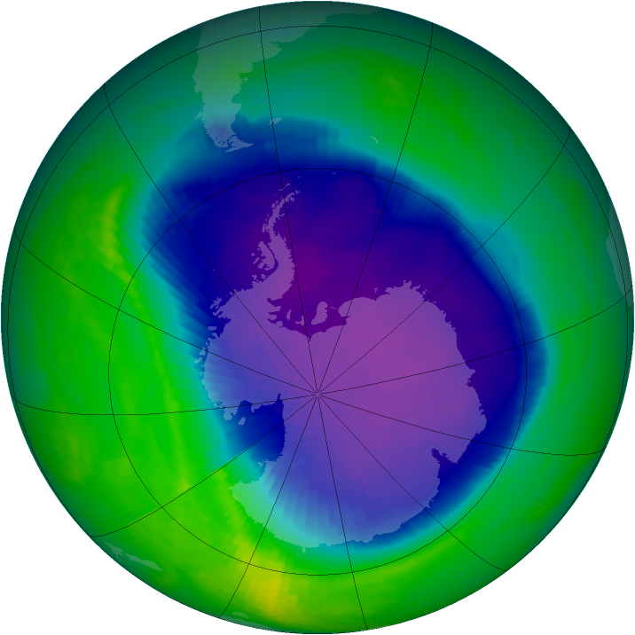 Ozone Map 2001-10-15